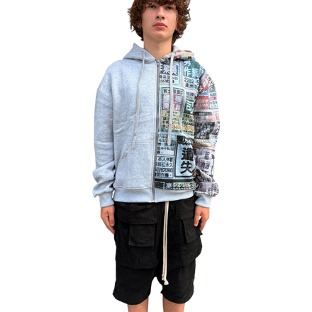 "Grey Pannel" Zip up