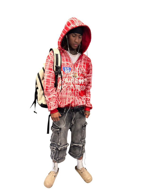 LA Cartography zip up