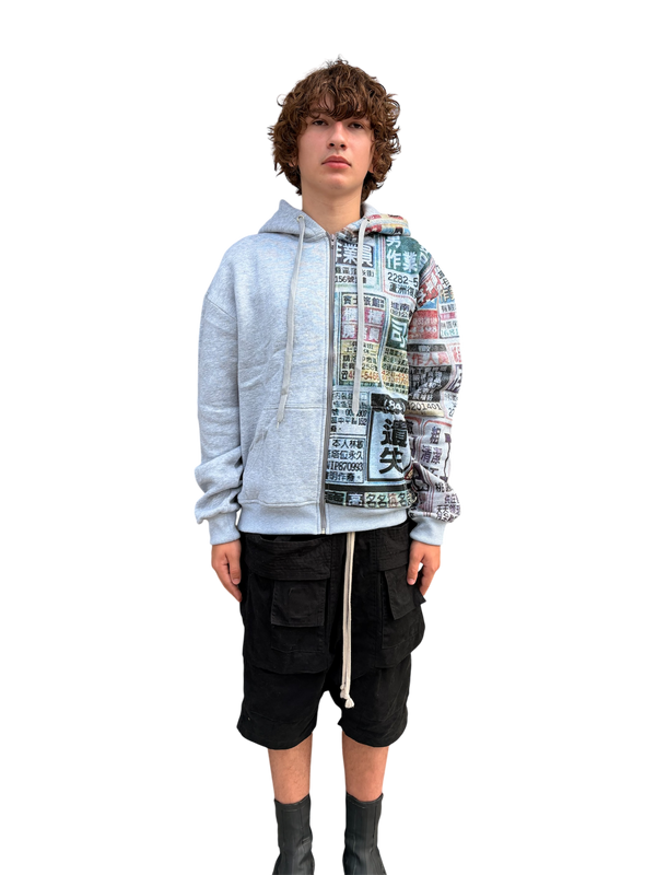 "Grey Pannel" Zip up